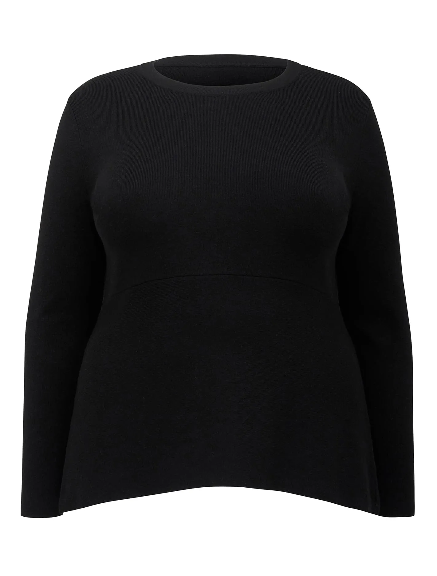 Amelia Curve Hanky Hem Knit