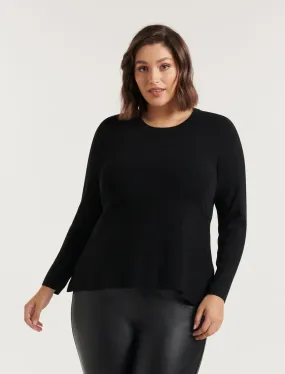 Amelia Curve Hanky Hem Knit
