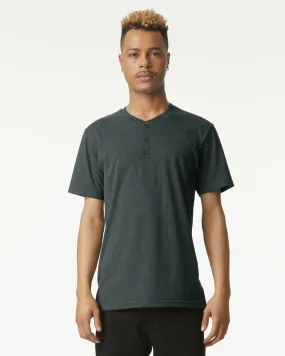 American Apparel CVC Unisex Henley T-shirt