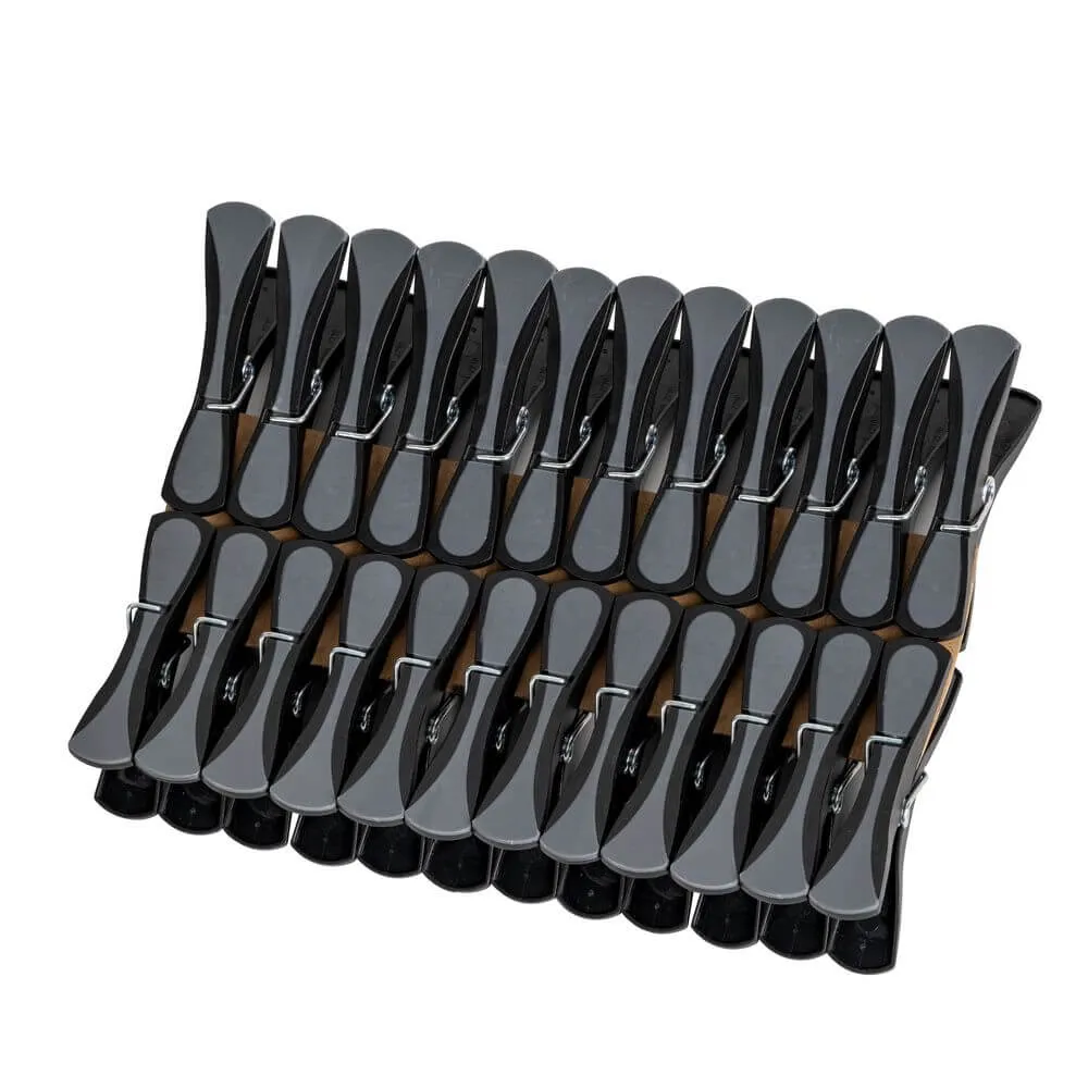 Bolt Anti-Slip Recycled Clothes Pegs Black