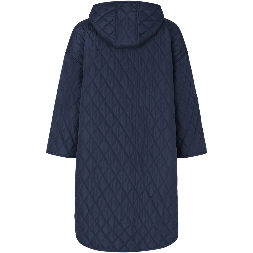 Changing robe NORDBAEK Easy Lagoon str. 1 - vindtæt skiftekåbe med 100% oeko-tex bomuld - Navy