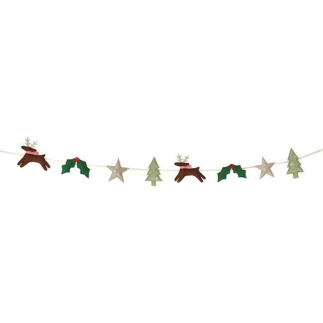 Festive Icon Felt Garland