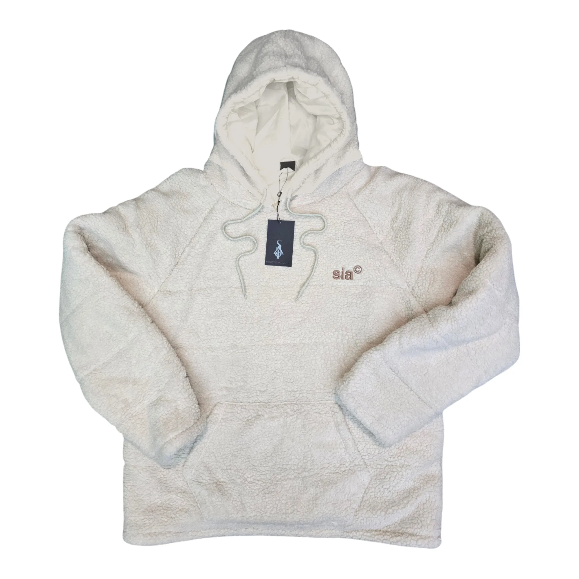 FW/24 SIA SHERPA "CREAM" PUFFER HOODIE