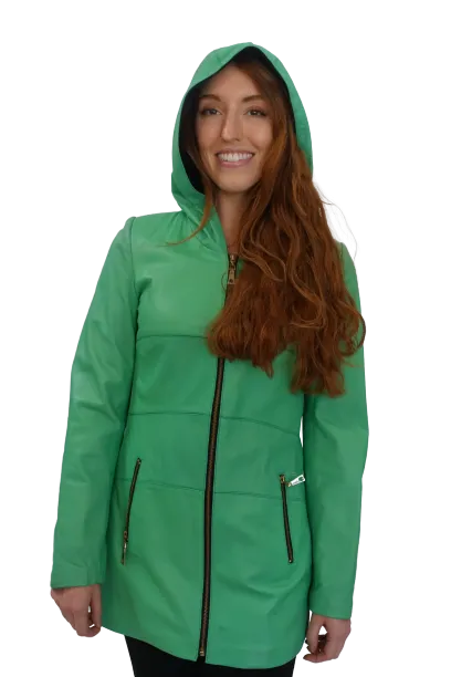 Green Lambskin Leather Jacket
