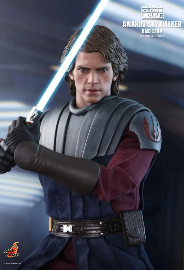 Hot Toys Star Wars: The Clone Wars - Anakin & STAP 1:6 Scale 12" Action Figure Set