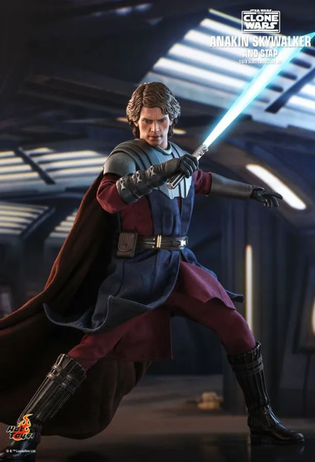 Hot Toys Star Wars: The Clone Wars - Anakin & STAP 1:6 Scale 12" Action Figure Set