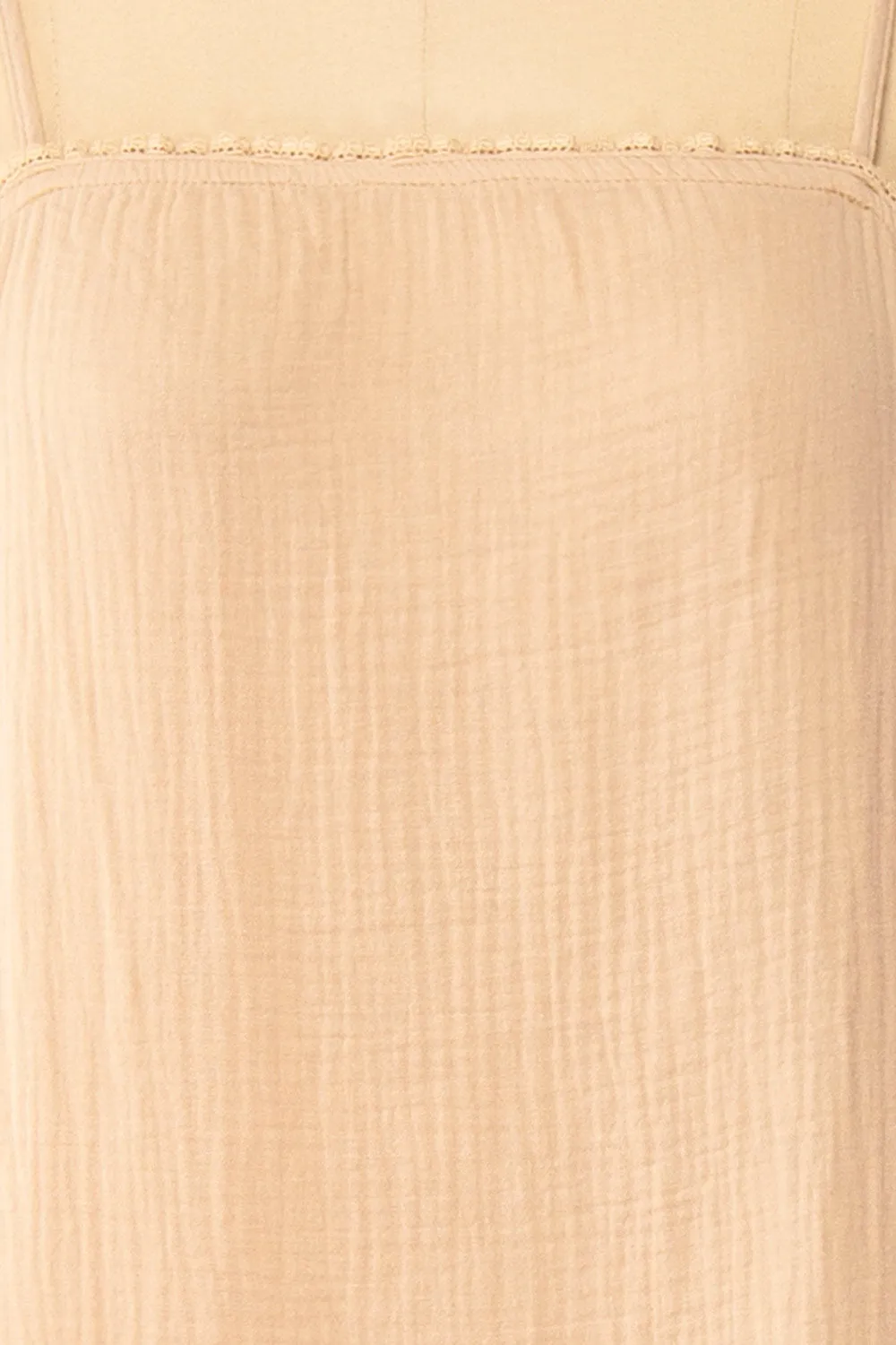 Marinet Beige | Long Loose-Fitted Dress