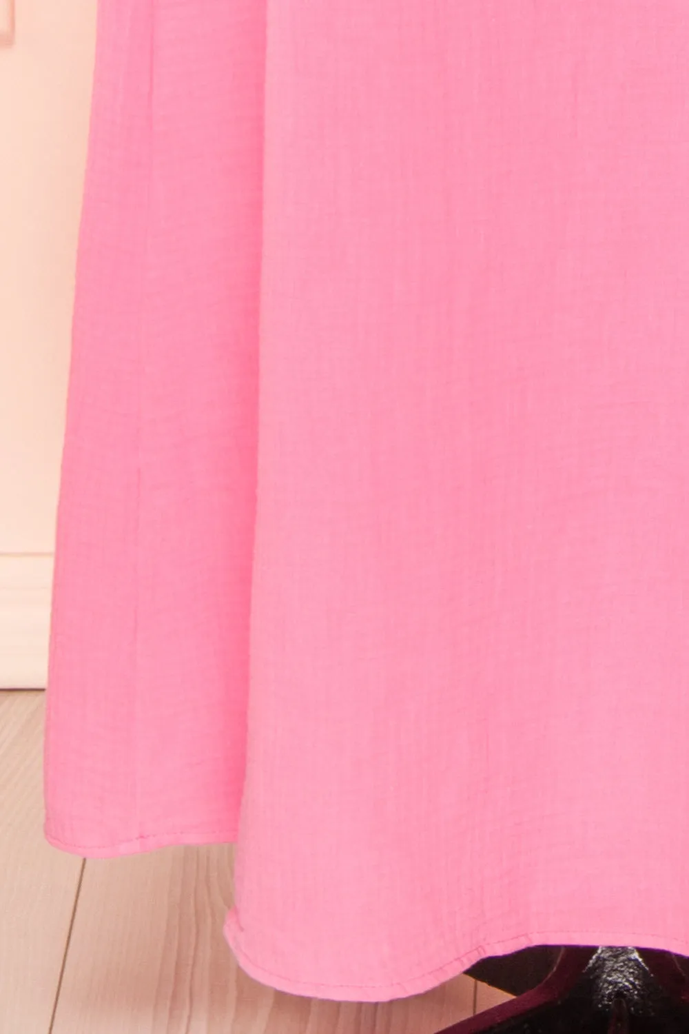 Marinet Pink | Long Loose-Fitted Dress