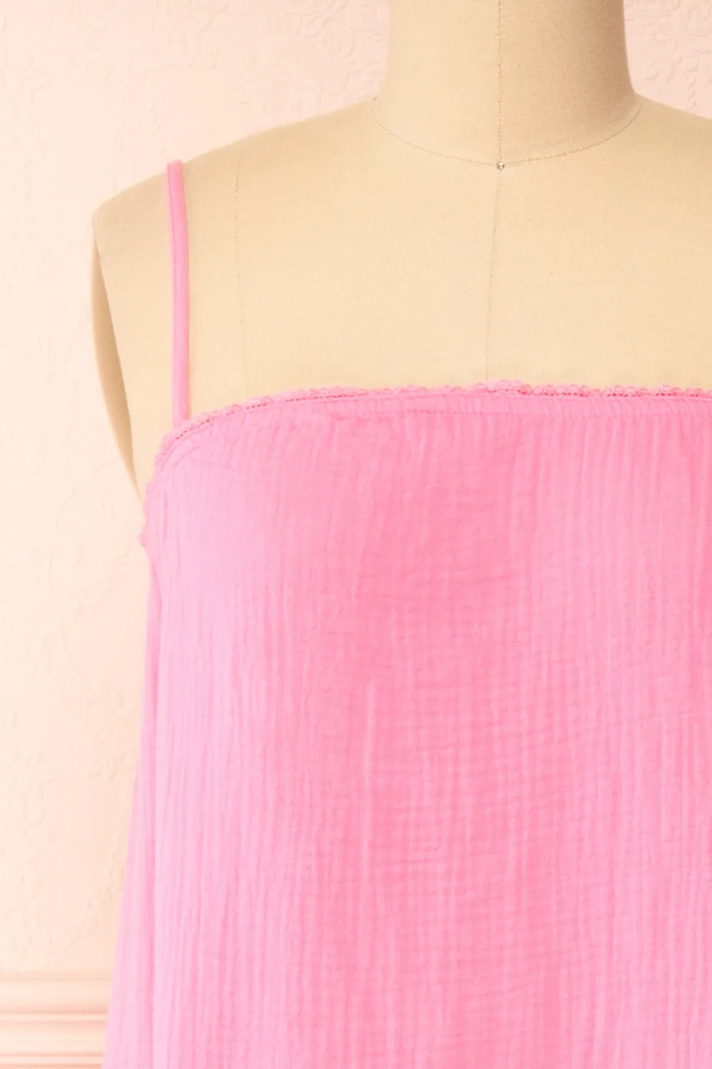 Marinet Pink | Long Loose-Fitted Dress