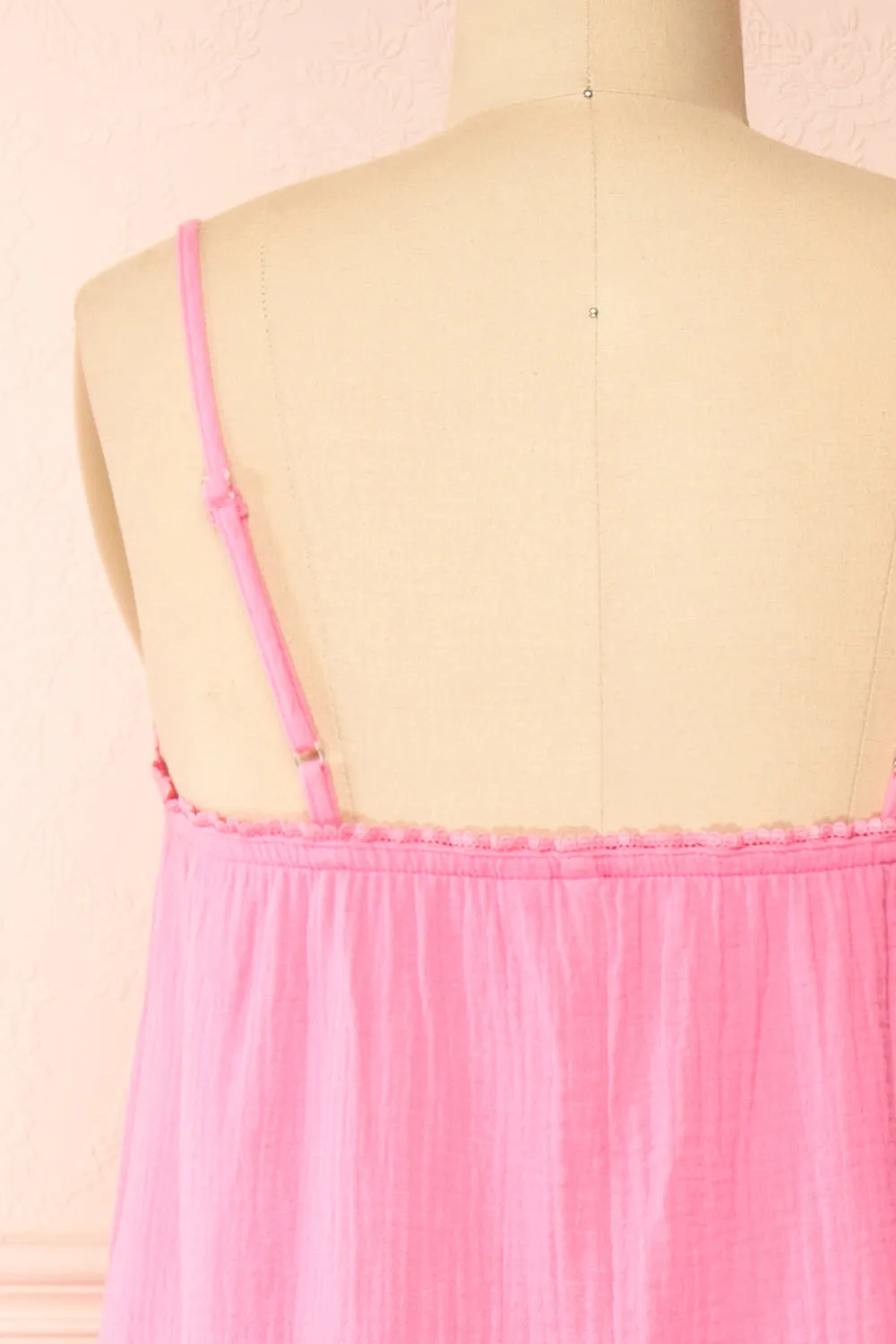 Marinet Pink | Long Loose-Fitted Dress