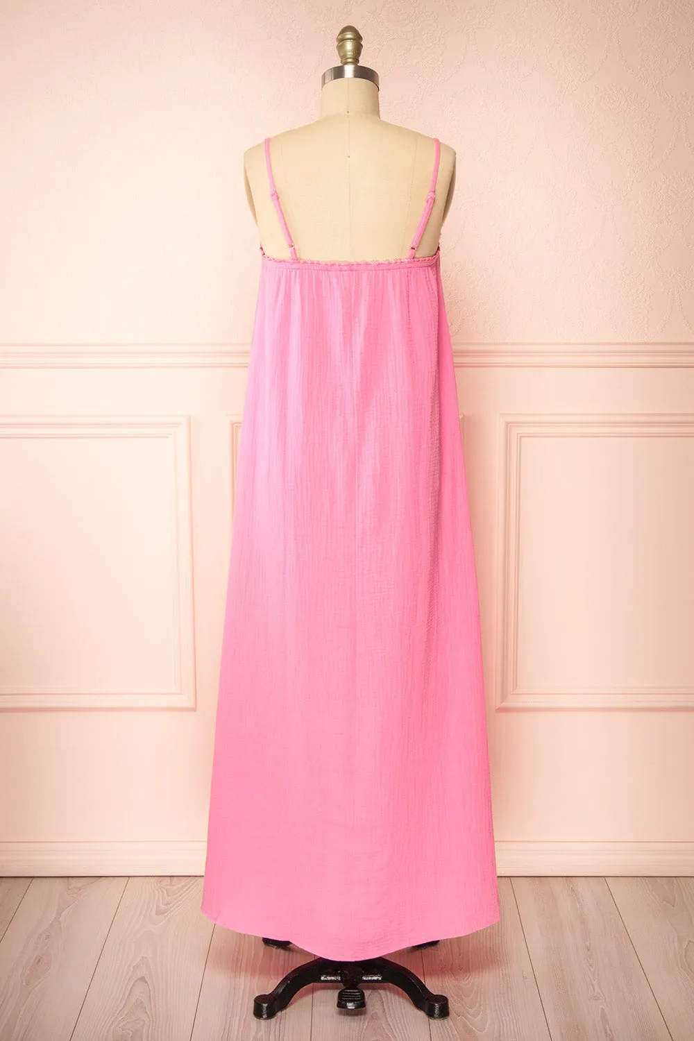 Marinet Pink | Long Loose-Fitted Dress