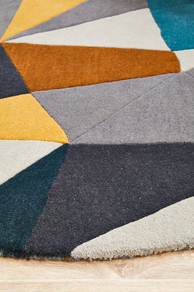 Matrix 902 Round Rug (Safari) by Rug Culture