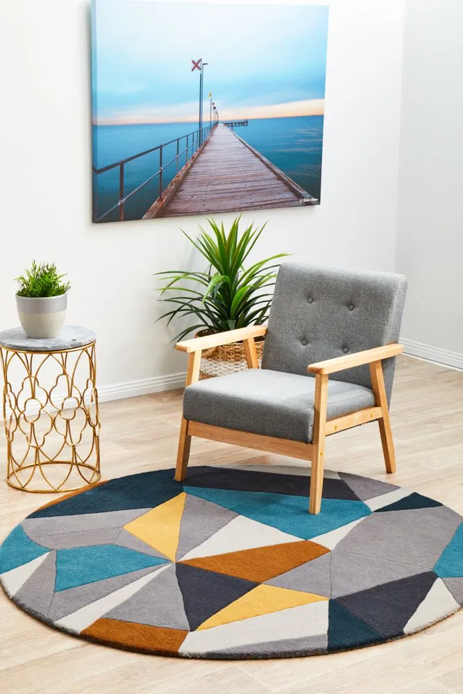 Matrix 902 Round Rug (Safari) by Rug Culture