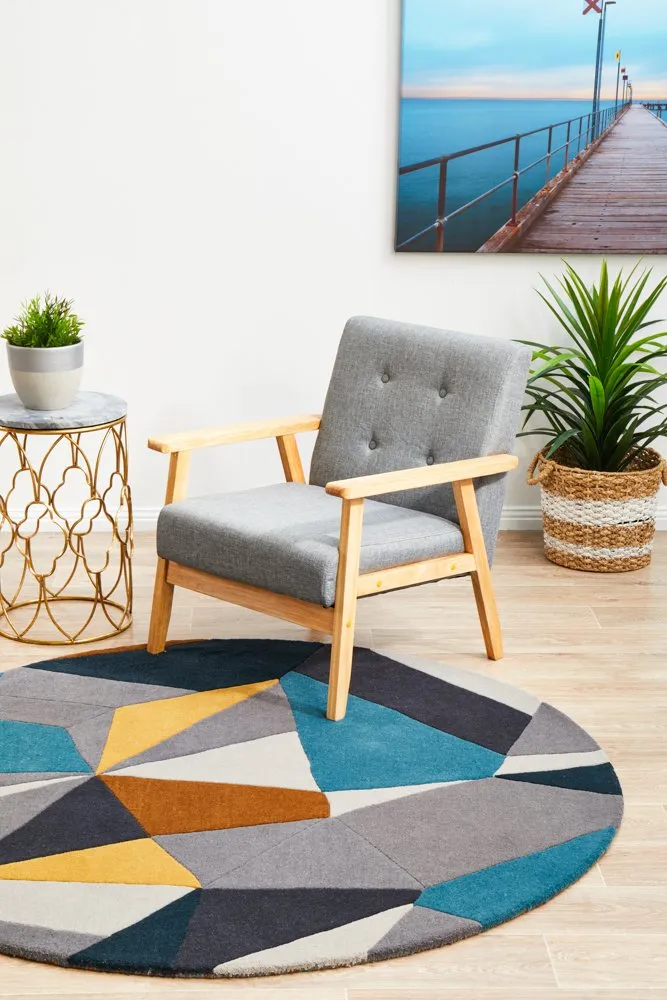 Matrix 902 Round Rug (Safari) by Rug Culture