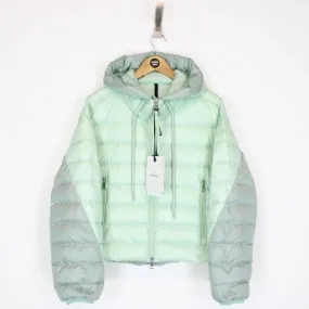 Moncler Sylans Cropped Hooded Down Jacket Medium