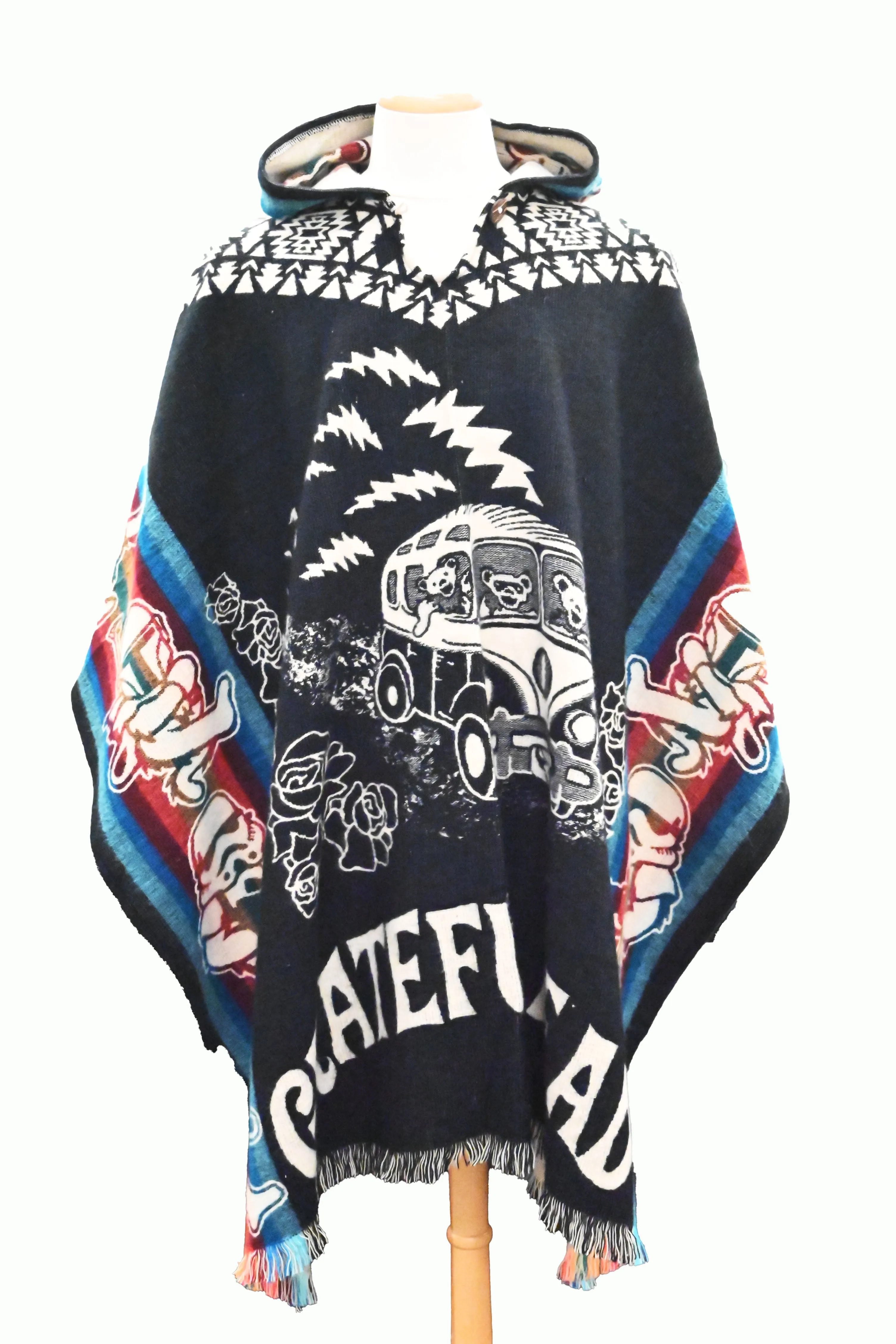 Mushroom B&W Poncho