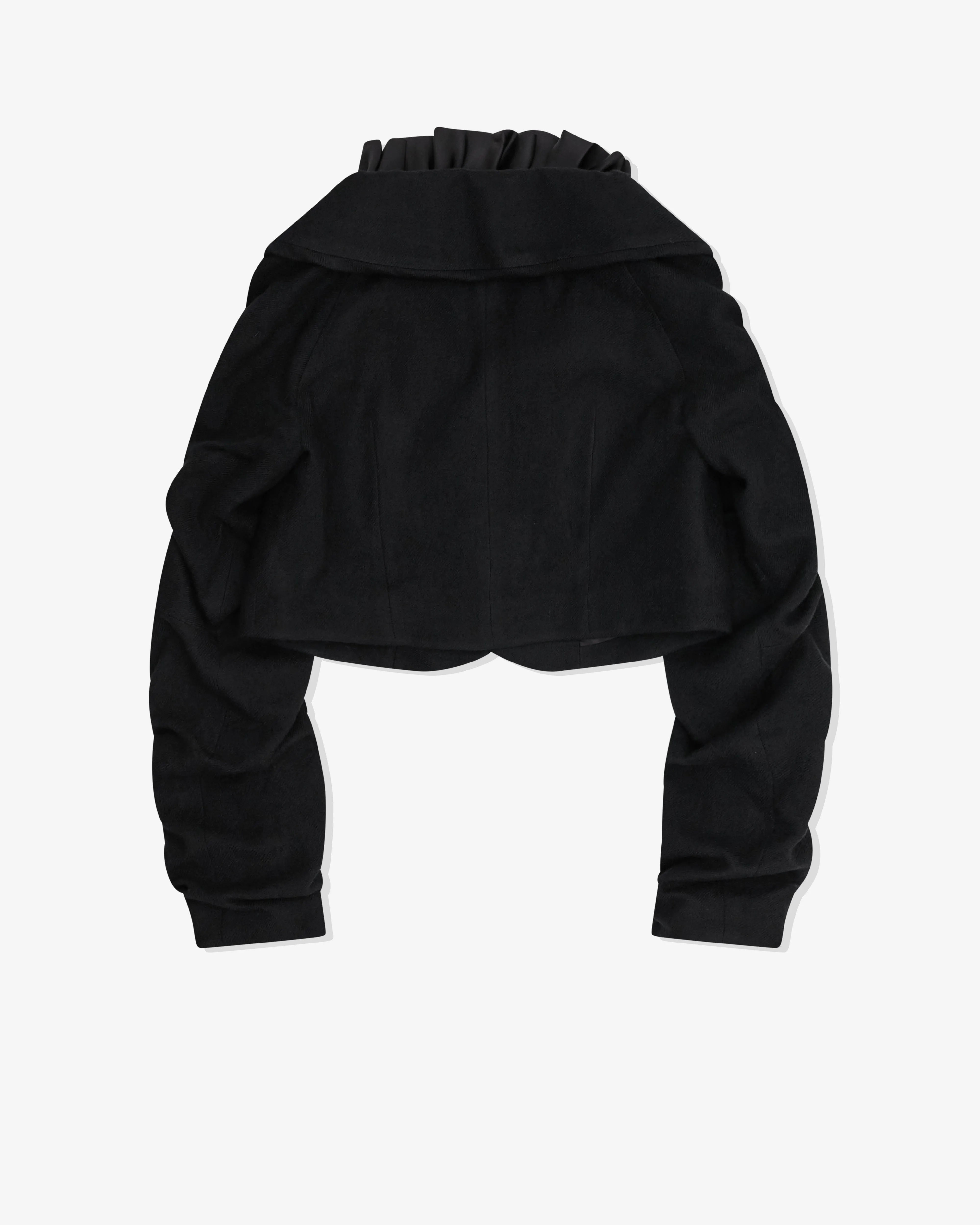 Noir Kei Ninomiya - Women's Open Collar Cropped Jacket - (Black)
