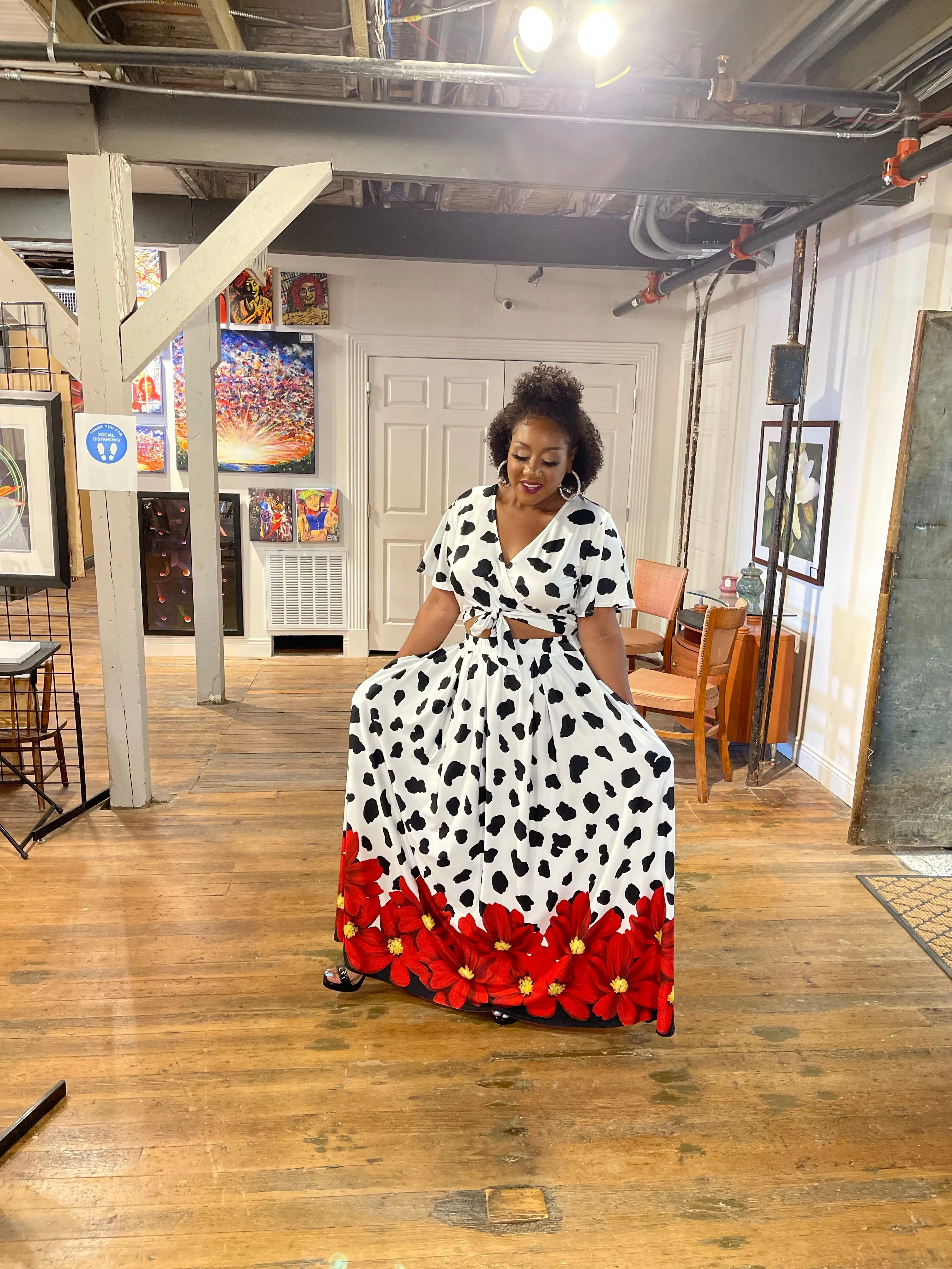 Praise Is What I do Two Piece Maxi Set