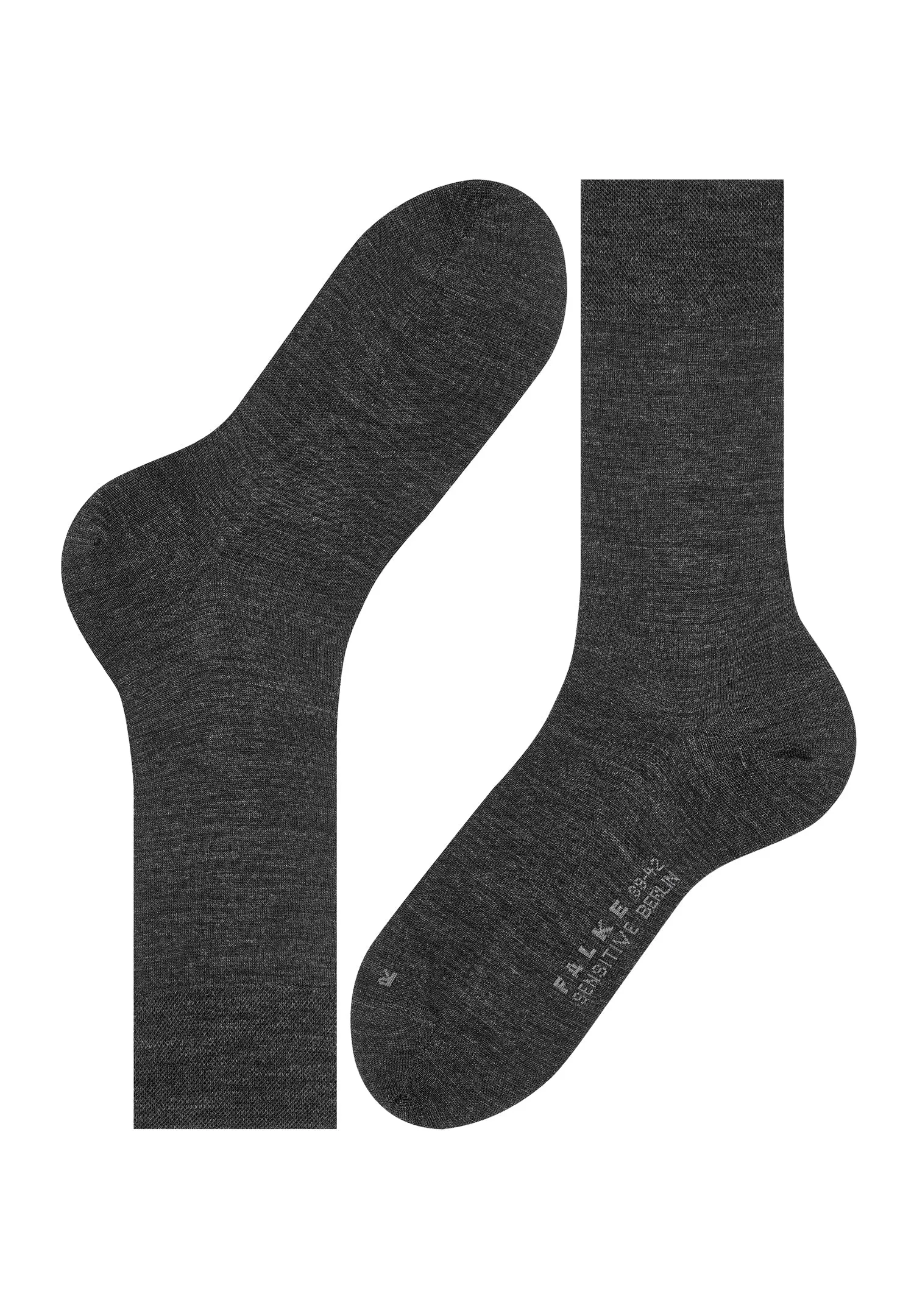 Sensitive Berlin Sensitive Berlin Wool And Cotton Sock | Anthracite Melange 14416-3080