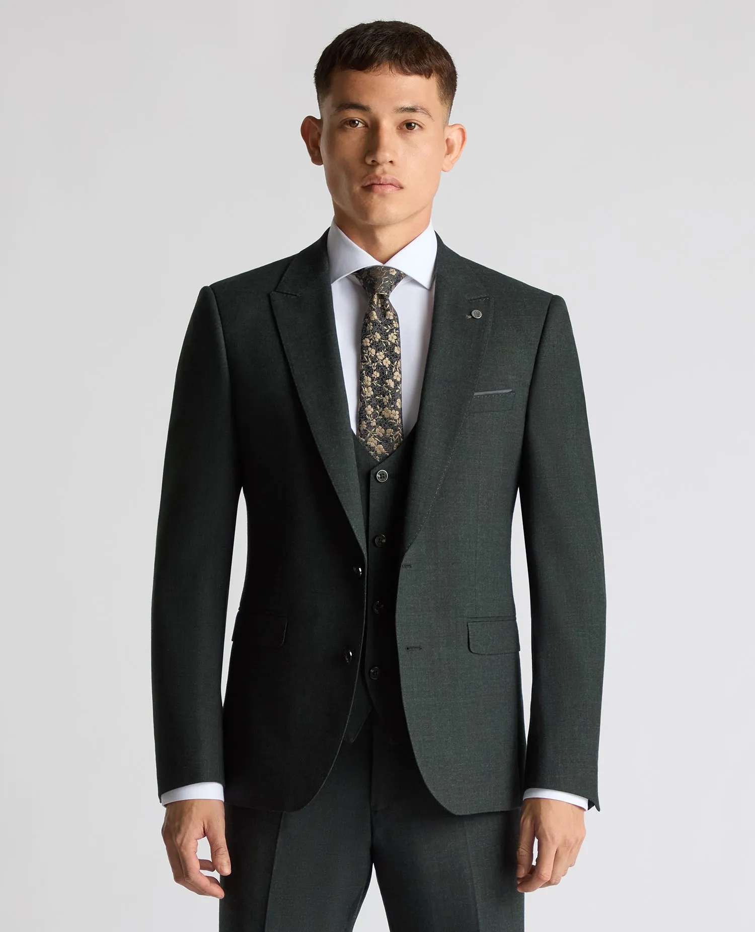 Slim Fit Wool Stretch Suit