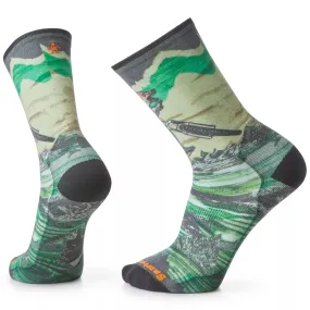 Smartwool Bike Zero Cushion Wolf Print Crew Socks