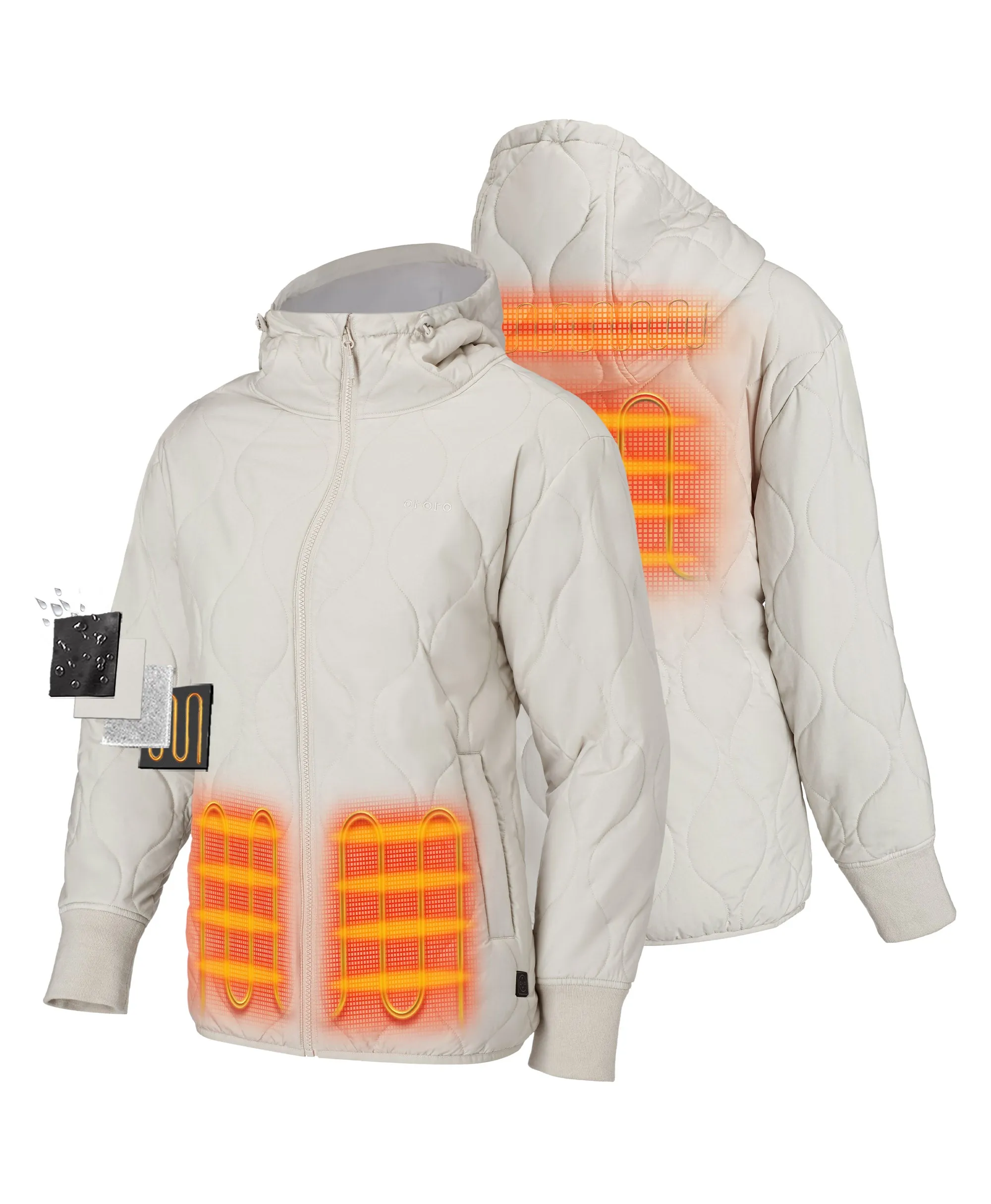 Stargazer Women's Heated Quilted Hoodie Jacket (Apparel Only)