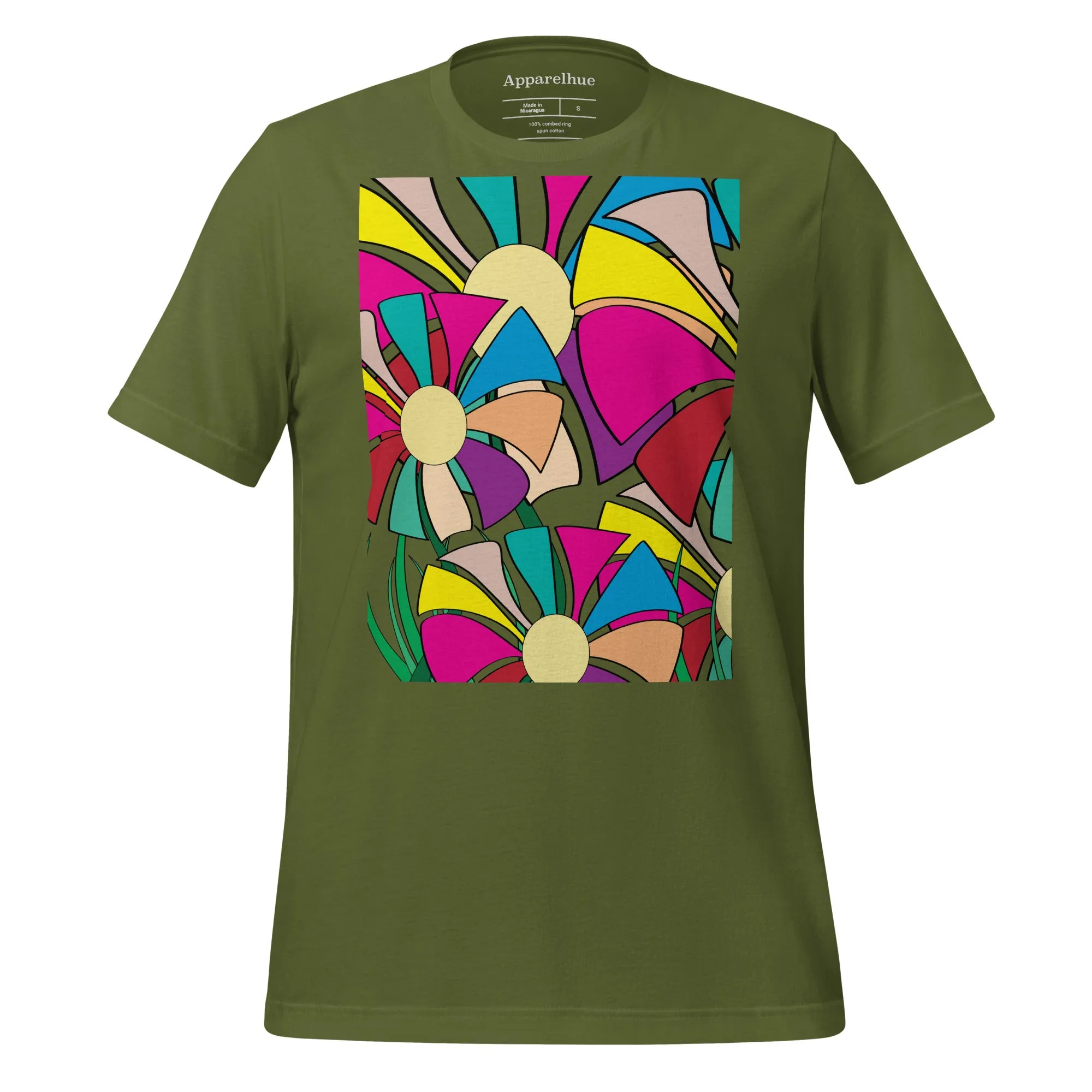 Trendy Boho Flower Graphic Tee - Perfect Summer T-Shirt, Vintage Floral Print T-Shirt - Stylish Flower Tee for Women