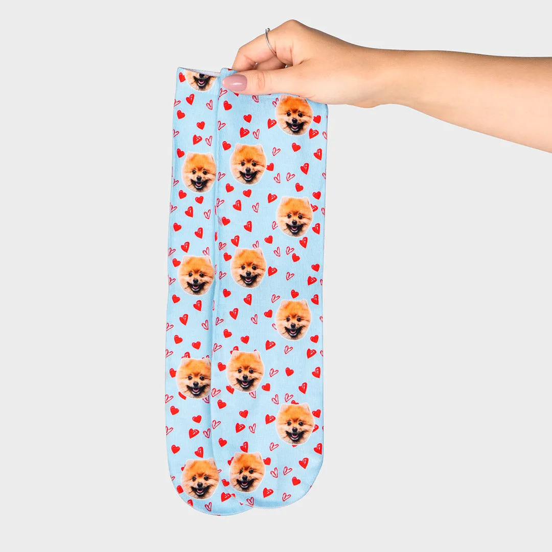 Your Dog Love Heart Socks