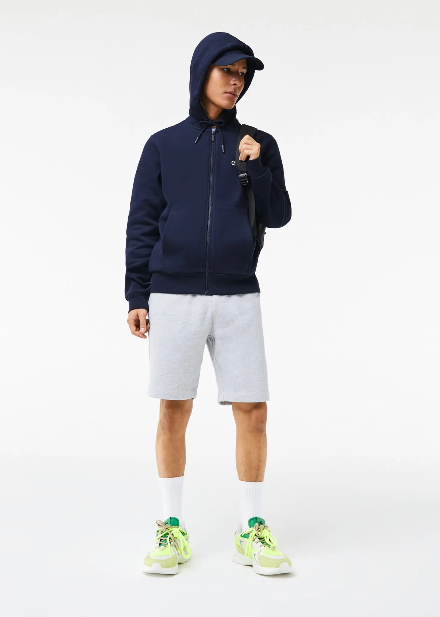 Zip through hoodie - navy blue